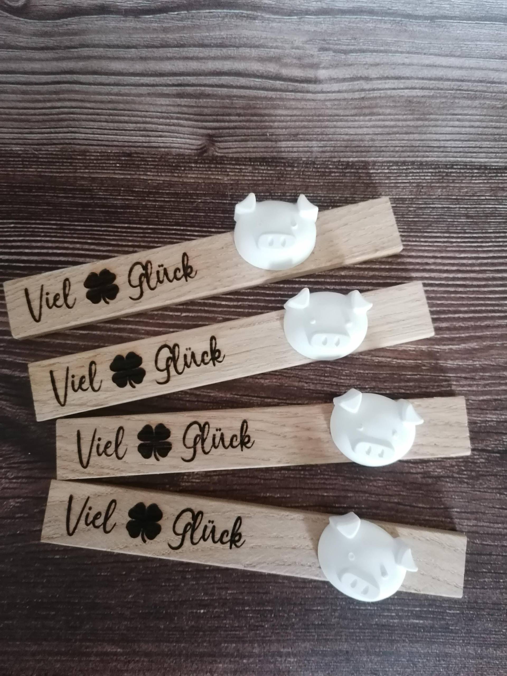 Klötzchen Viel Glück, Kleines Geschenk, Fürs Neue Jahr Klötzchen Viel Glück, Kleines Geschenk, Fürs Neue Jahr von Etsy - DekoundTrend