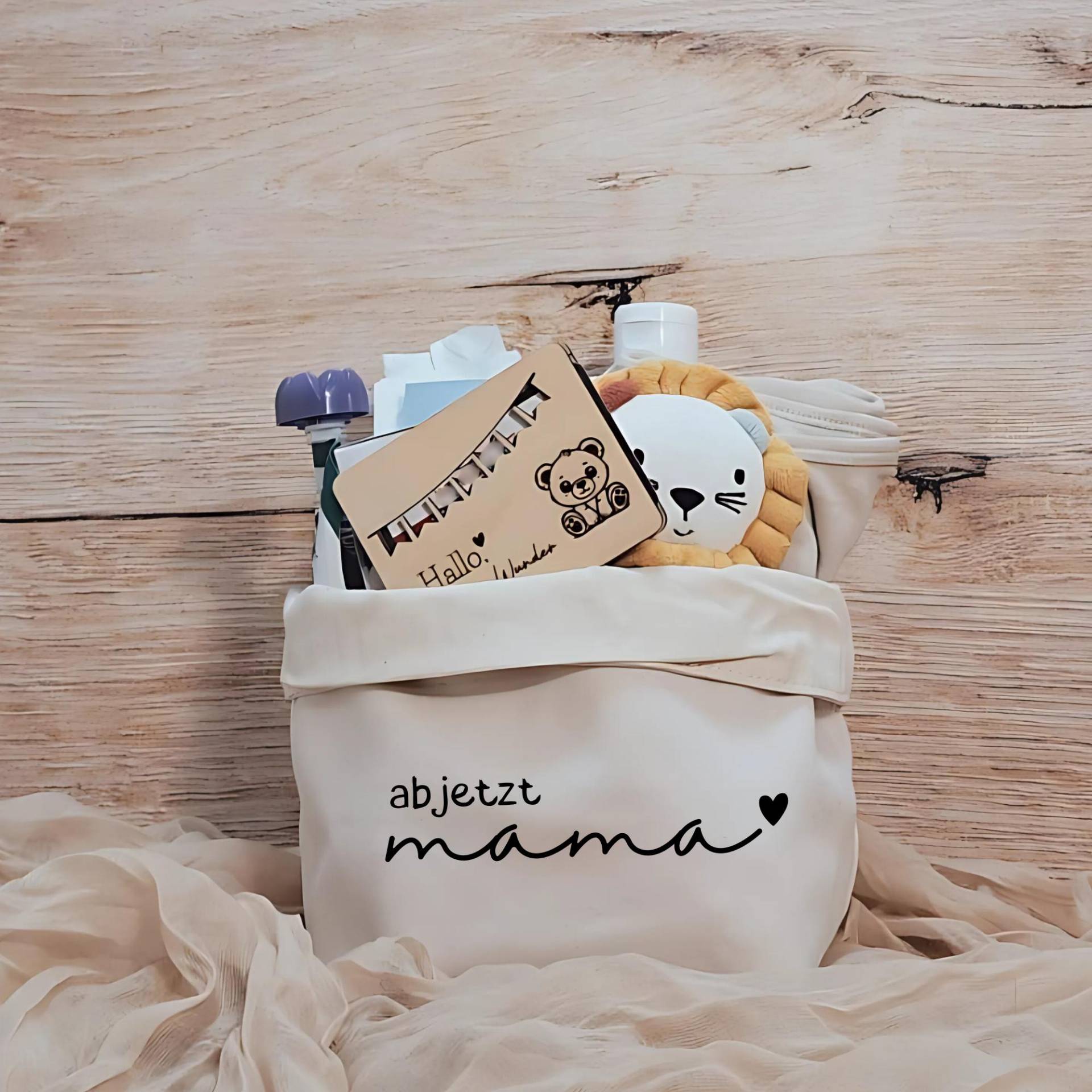 Geschenkkörbchen/ Geschenkkorb Zum Selbstbefüllen "Ab Jetzt Mama" von Etsy - Dekozauberstueberl