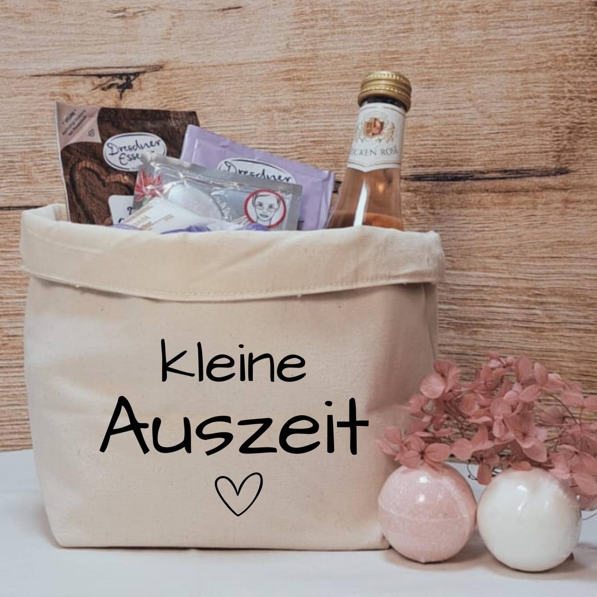 Geschenkkörbchen/ Geschenkkorb Zum Selbstbefüllen "Kleine Auszeit" von Etsy - liiebevollverschenkt