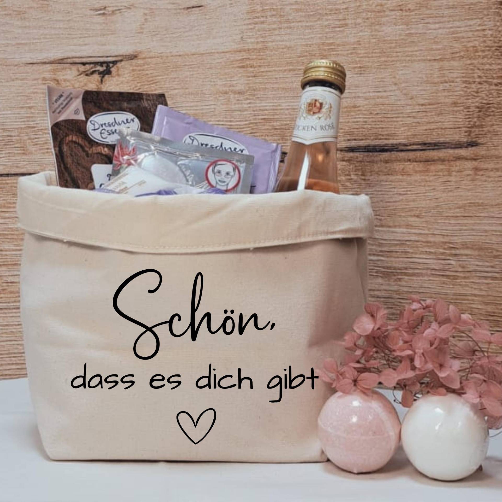 Geschenkkörbchen/Geschenkkorb Zum Selbstbefüllen "Schön, Dass Es Dich Gibt" von Etsy - Dekozauberstueberl