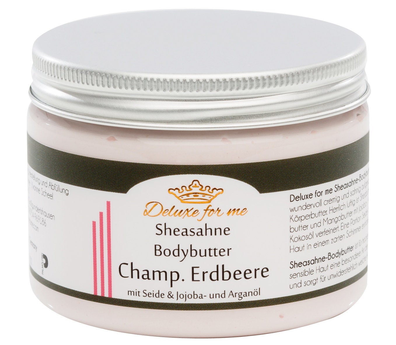 194.29Eur/1Kg Bodybutter - Sheasahne Champagner Erdbeere von Etsy - Deluxeforme