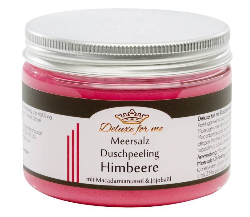 61.76Eur/1Kg Duschpeeling Himbeere Duschmousse Meersalz von Etsy - Deluxeforme