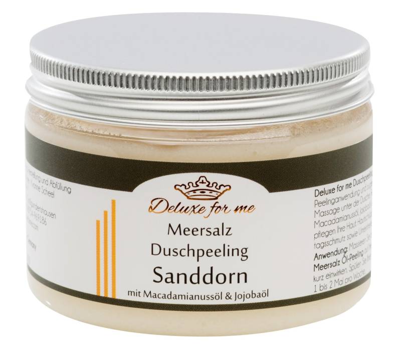 61.76Eur/1Kg Duschpeeling Sanddorn Duschmousse Meersalz von Etsy - Deluxeforme