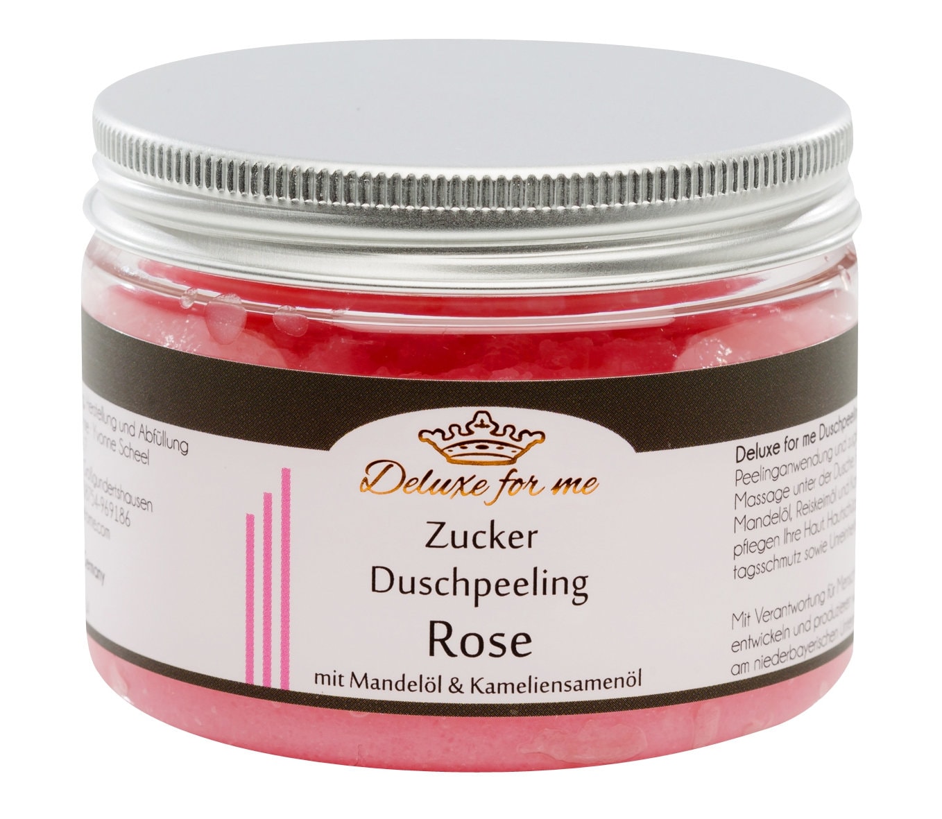 70.-Eur/1Kg Duschpeeling Rose Duschmousse Zucker von Etsy - Deluxeforme