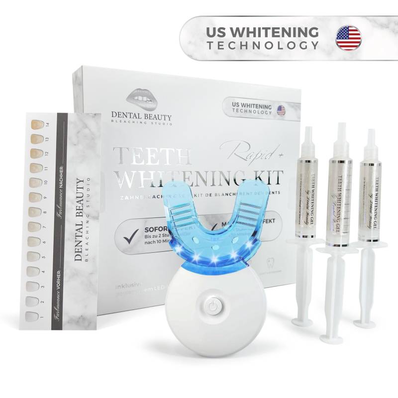 Dental Beauty Zahnbleaching Set Rapid+ | All-In-One Teeth Whitening Kit Mit Us-Whitening Technologie - Zahnaufhellung von Etsy - DentalBeautyShop