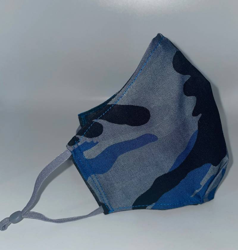 Camouflage Gesichtsmaske | Blau Grau Schwarz Armee Fatigue Baumwoll Maske Unisex von Etsy - DesignsByJMoB