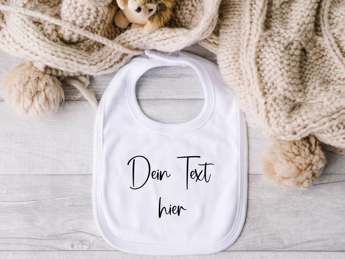 Baby Lätzchen, Personalisiert Mit Wunschtext, Spucktuch Als Geschenk von Etsy - DetailverliebtbyKati