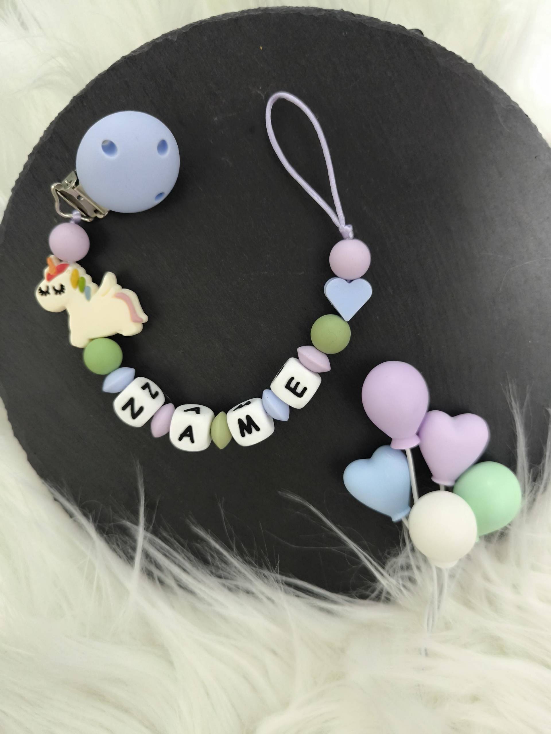 Schnullerkette " Einhorn Personalisiert Mit Namen Inkl. Geschenkbeutel Individuellem Aufdruck von Etsy - Dewuna