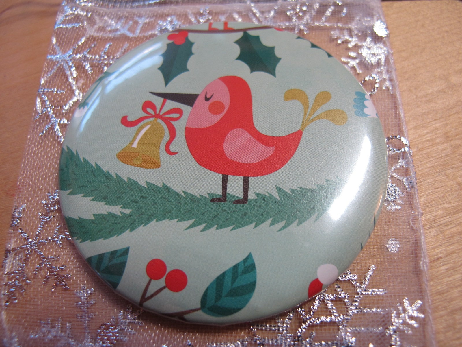 Taschenspiegel Spiegel Button Weihnachtsgeschenk Kalenderfüllung Adventskalender Pocket Mirror von Etsy - DieAltePosthalterei