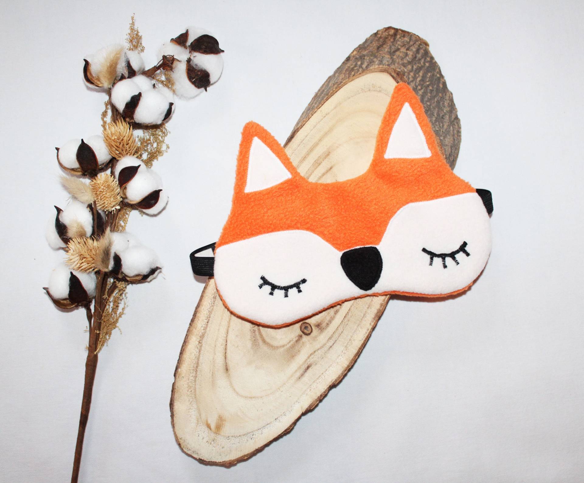 Schlafmaske, Schlafbrille Fuchs Aus Fleece Orange Augenbinde Reisemaske Augenmaske Kinder Frauen Männer von Etsy - DieSchnukkis