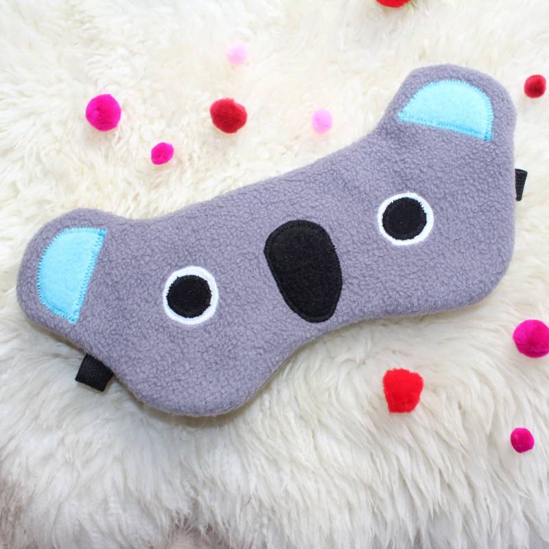 Schlafmaske, Schlafbrille Koala Aus Fleece Junge Frauen Männer Mädchen Reisemaske Augenmaske Augenbinde von Etsy - DieSchnukkis