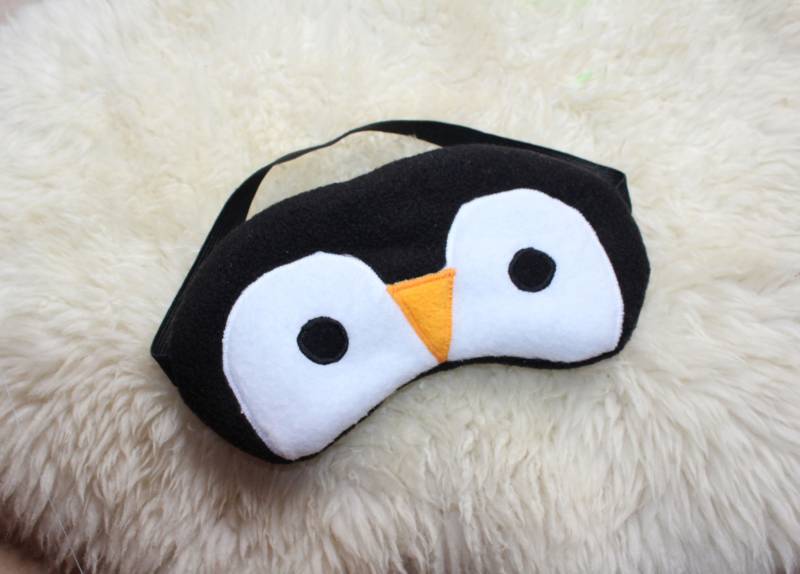 Schlafmaske, Schlafbrille Pinguin Aus Fleece Antipilling Augenbinde Reisemaske Augenmaske Kinder Frauen Männer Tierisch Lustig von Etsy - DieSchnukkis