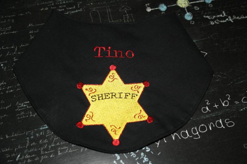 Halstuch Lätzchen Sheriff Sheriffstern Stern Mit Namen W233 von Etsy - DieWichtelstickerei