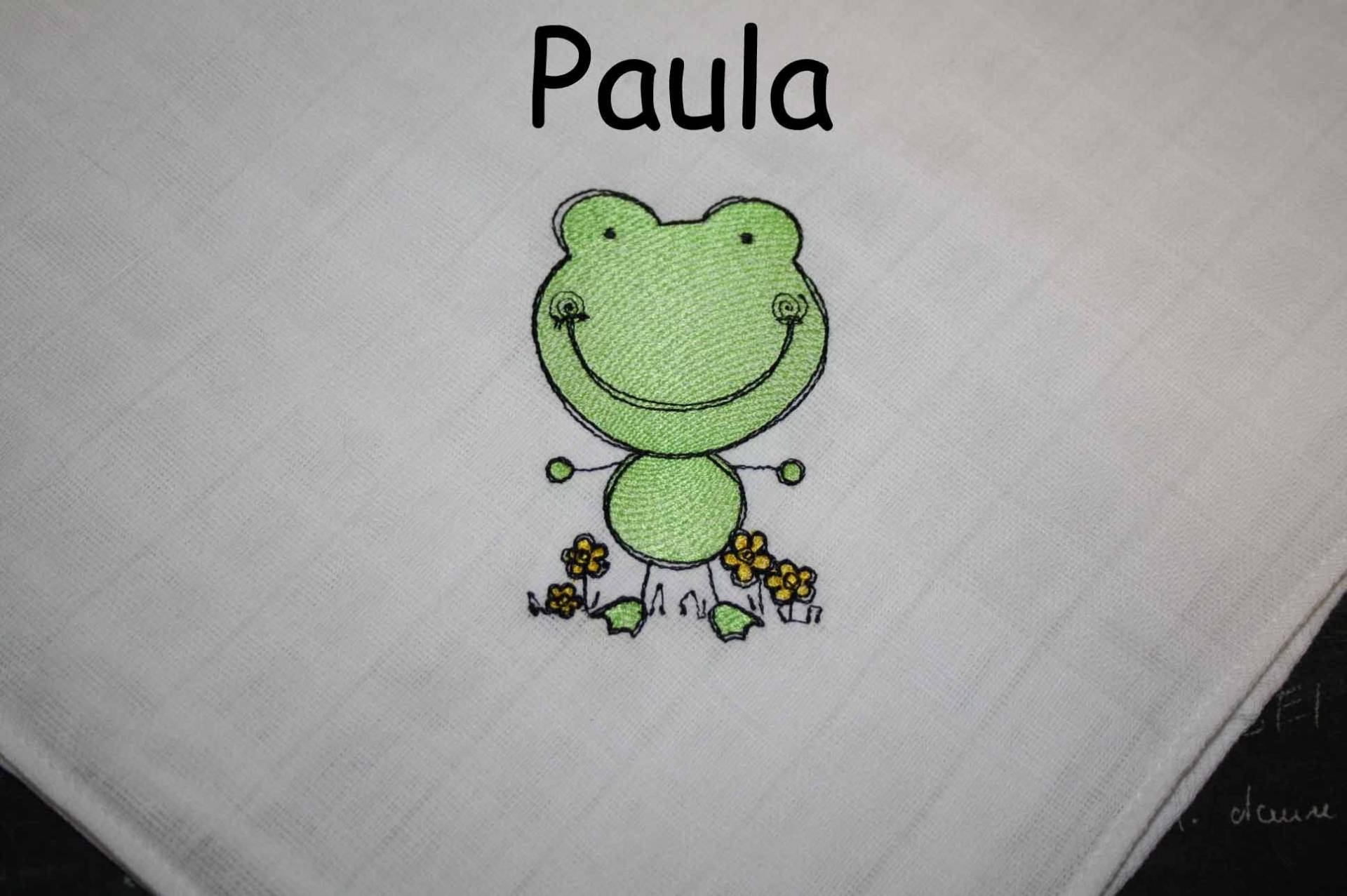 Mullwindel Spucktuch Frosch Mit Namen W217 Mullwindel Spucktuch Frosch Mit Namen W217 von Etsy - DieWichtelstickerei