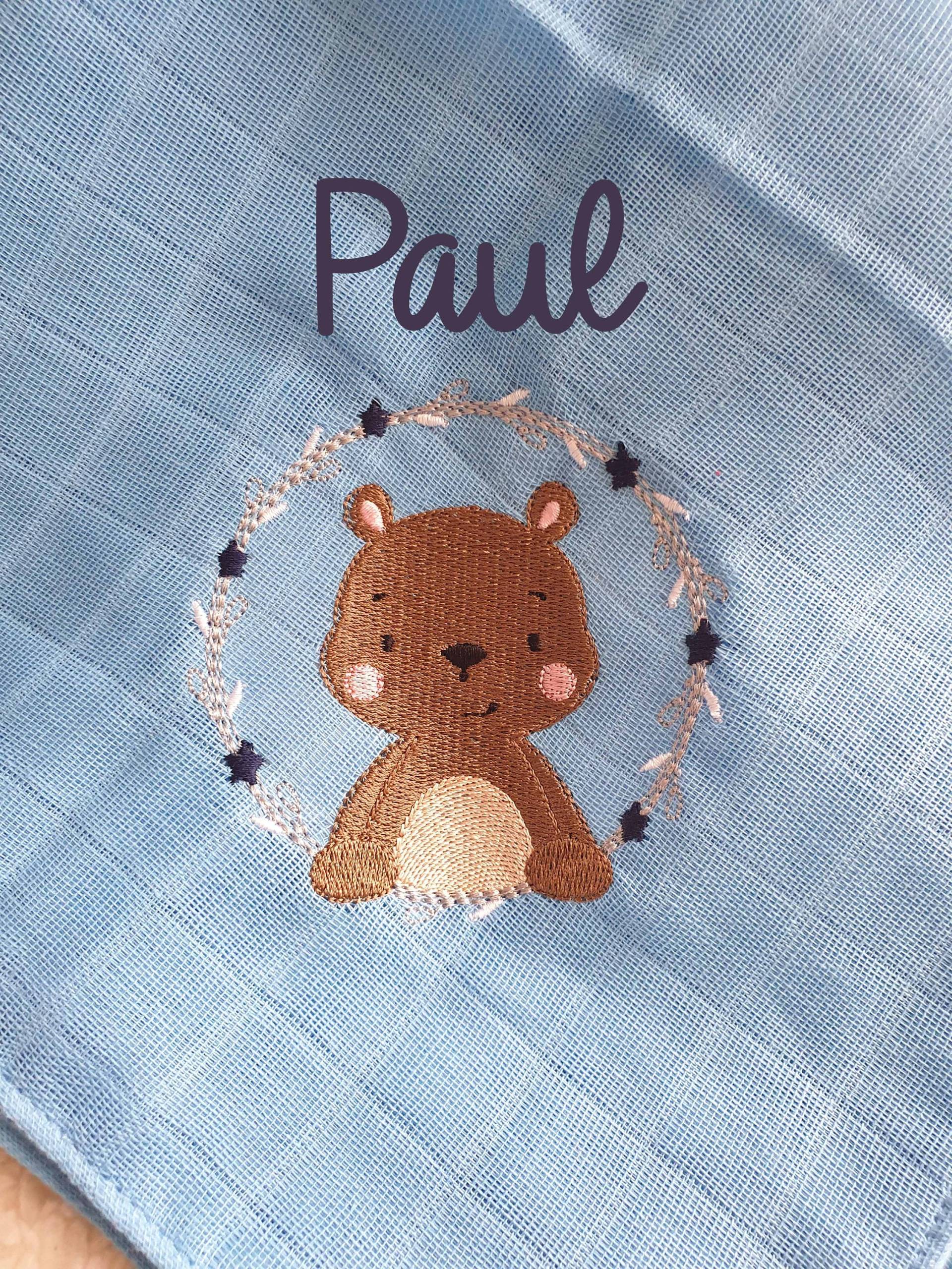 Mullwindel Spucktuch Kleiner Bär Bären Teddy Blau Mit Namen W273 Mullwindel Spucktuch Kleiner Bär Bären Teddy Blau Mit Namen W273 von Etsy - DieWichtelstickerei