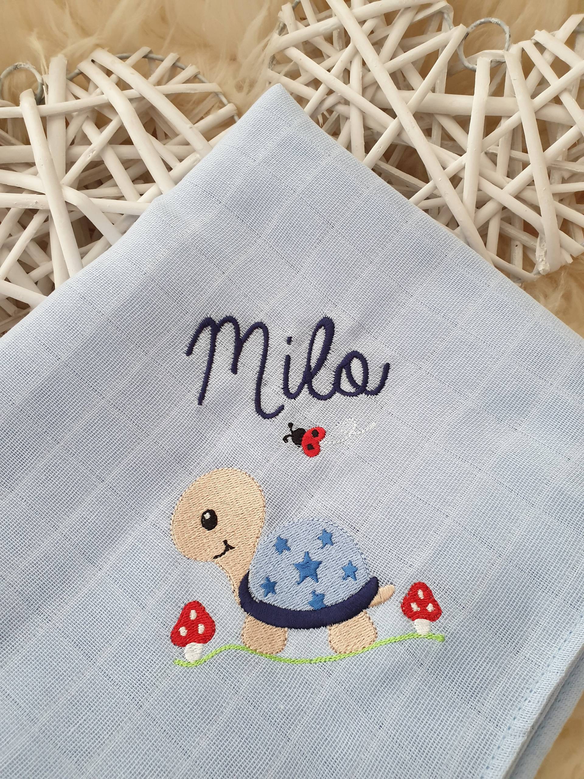 Mullwindel Spucktuch Schildkröte Blau Mit Namen W279 Mullwindel Spucktuch Schildkröte Blau Mit Namen W279 von Etsy - DieWichtelstickerei