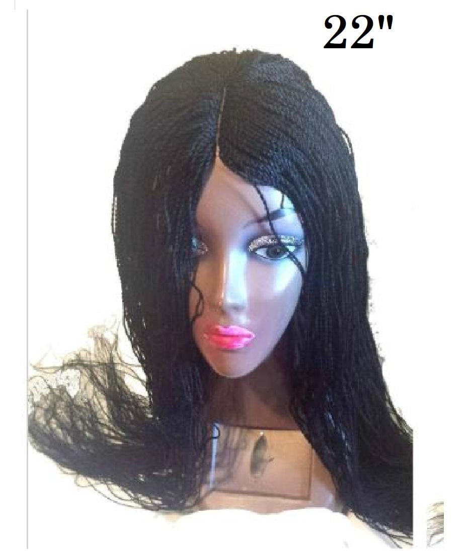 Hand Geflochtene Schwarze Kleine Twist Lace Front Perücke - 22 "Zoll Hand Geflochtene Schwarze Kleine Twist Lace Front Perücke - 22 "Zoll von Etsy - Diutobaby