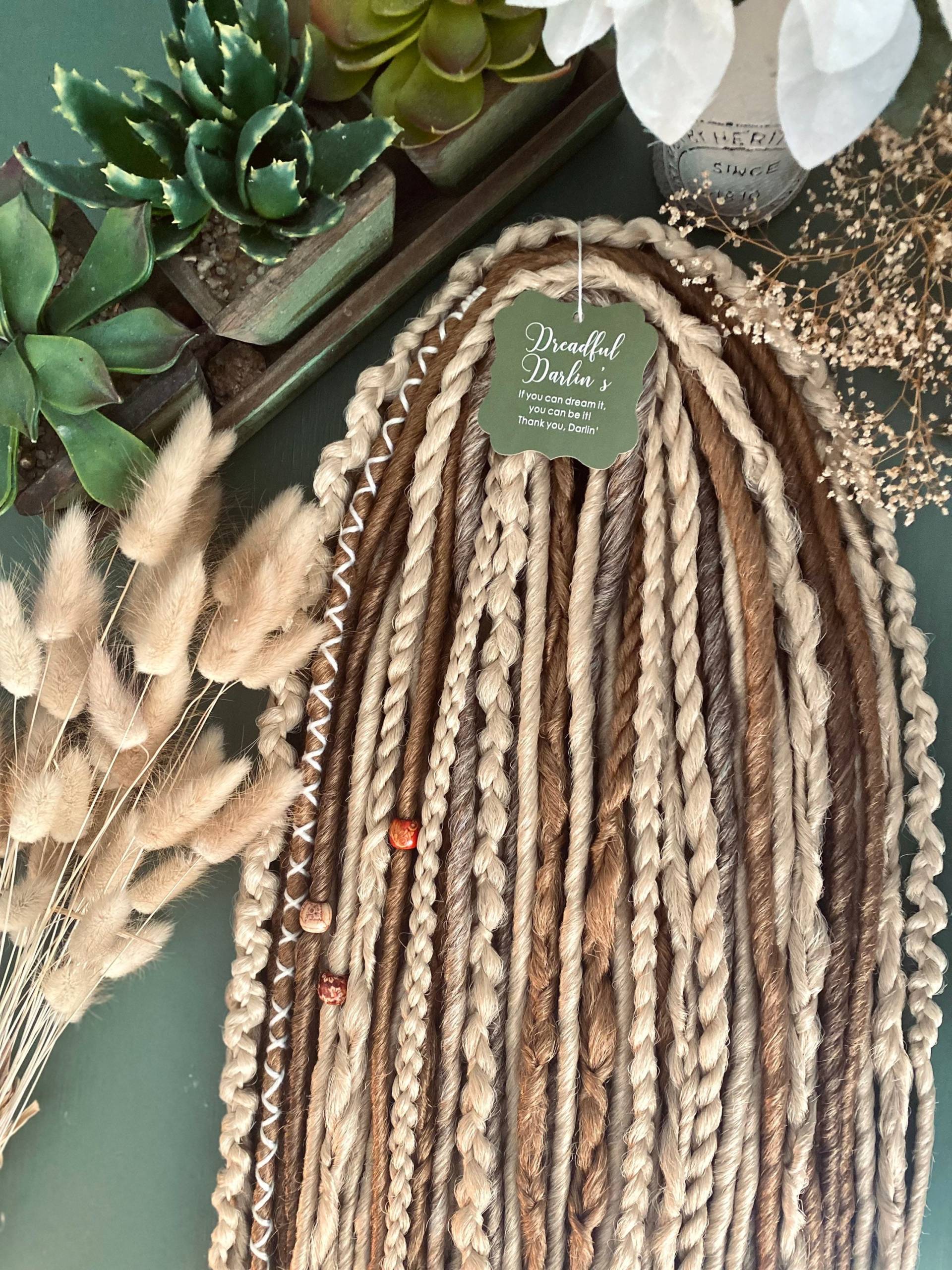 Die Maranda. Natur Blondes Wikinger Set. Volles Set | 50=Doppelendige Dreadlocks Dreadlock-Erweiterungen Faux Dreads. Wählen Sie Ihre Menge von Etsy - DreadfulDarlins