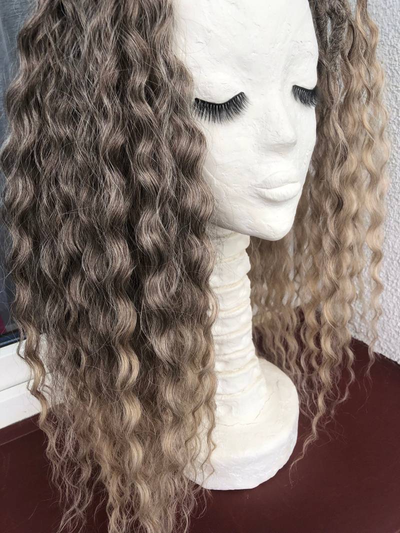 Ombre Curly De Dreads, Welle Gehäkelte Double Ended Dreads von Etsy - DreadsByDAP