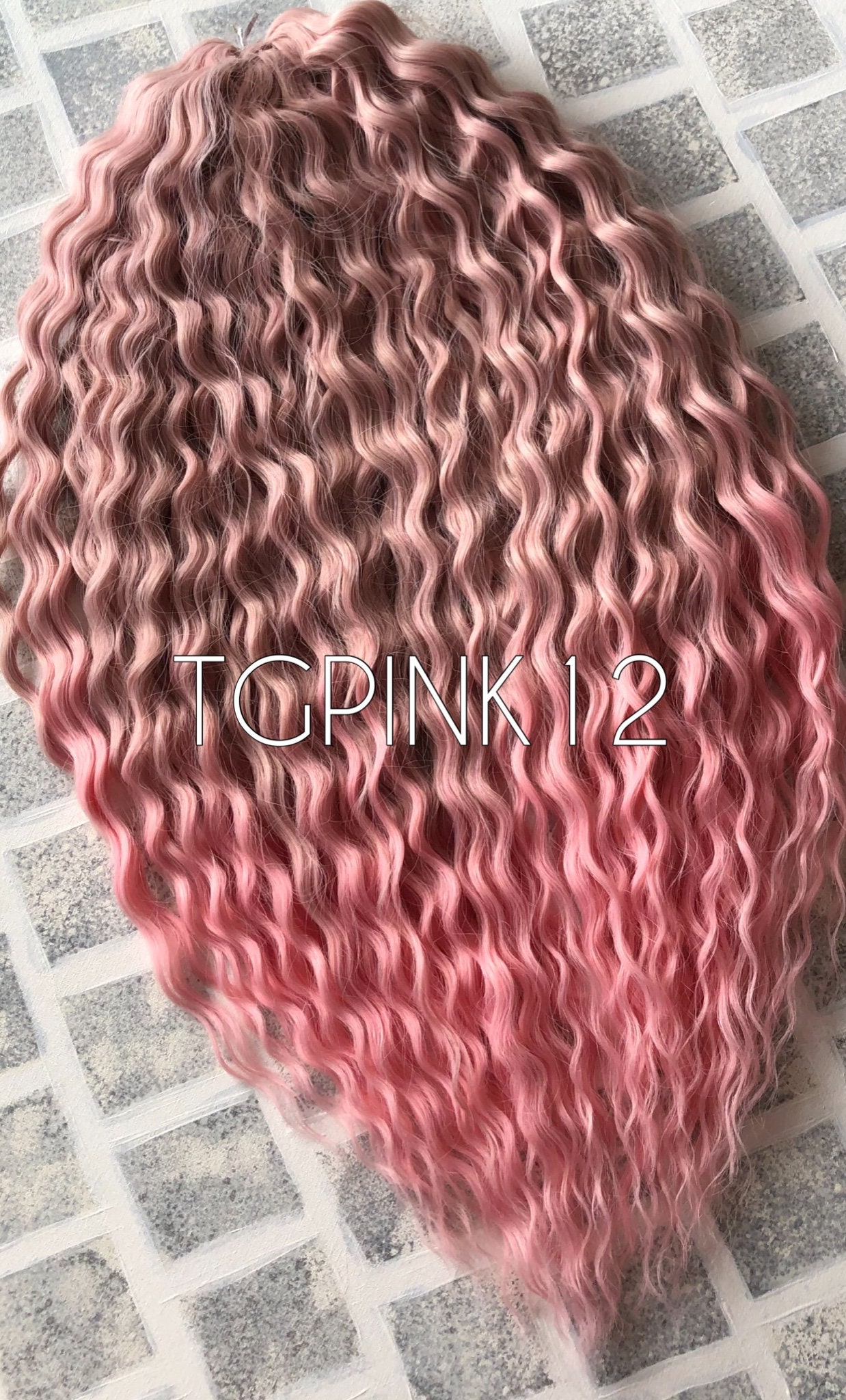 Rosen Kanekalon, Rosa Ombre Haar, Kunsthaar, Lockenhaar Ariel, Lux Premium Materialien, Haarverlängerungen, Jumbo Zopf von Etsy - DreadsByDAP