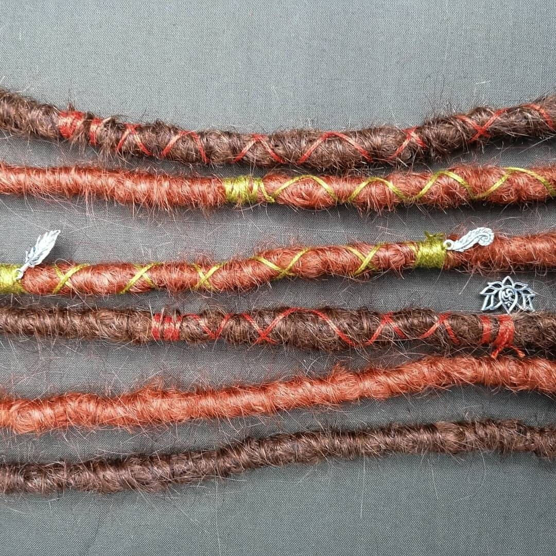 Wenn Blätter Herbstlich Menschliches Haar Akzent Setzen von Etsy - Dreadsnthreadsshop