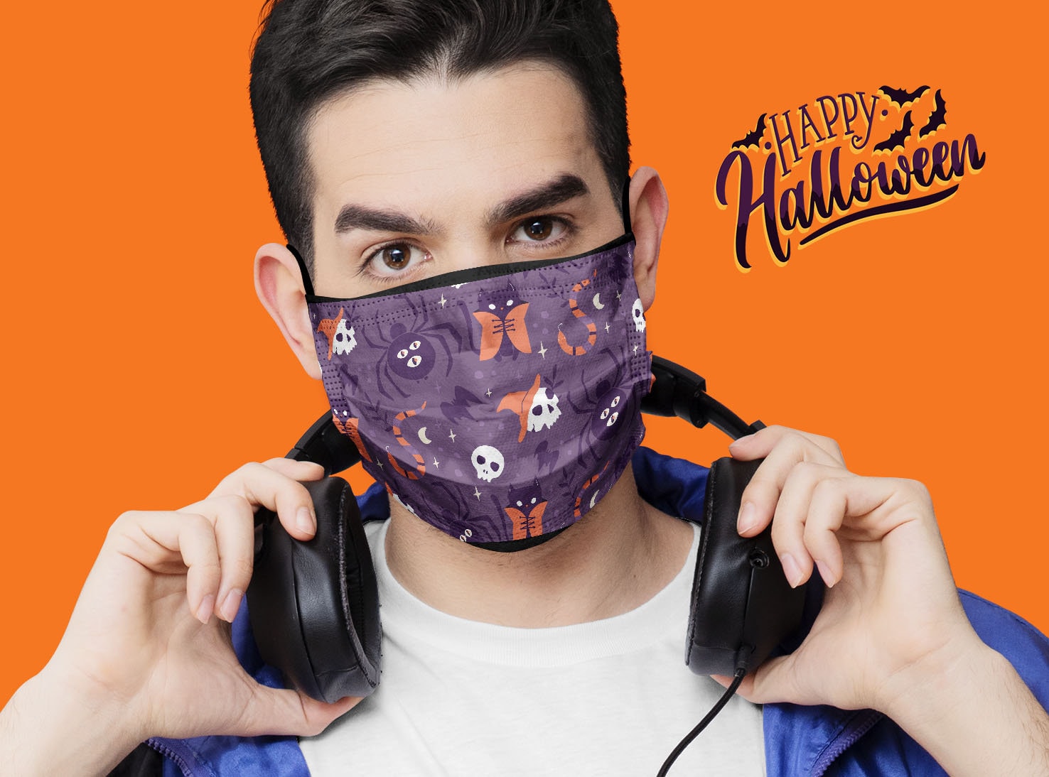 Gesichtsmaske, Mund - Und Nasenschutz Mit Halloween Aufdruck von Etsy - DruckundStickBerlin