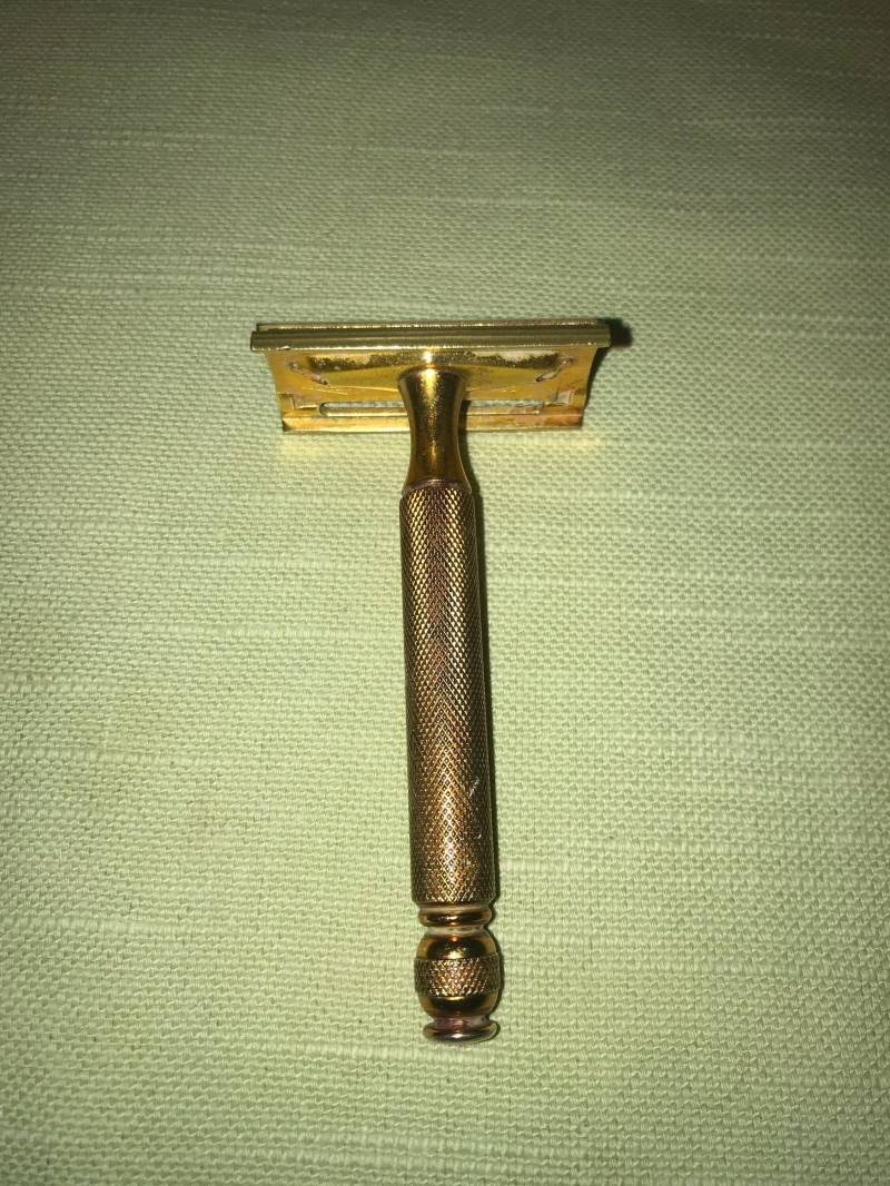 Vintage Gillette Gold Tech De 3-Teiliger T-Rasierer - Um 1940 Von Dustymillerantiques von Etsy - DustyMillerAntiques