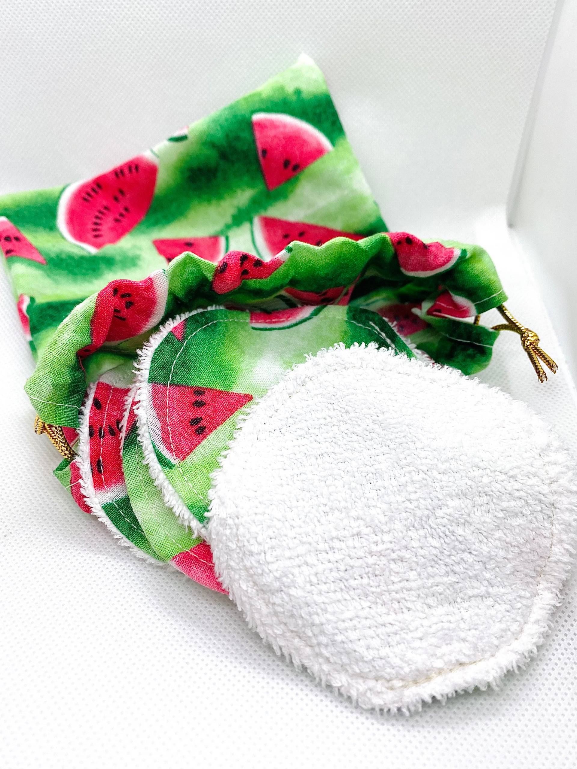 Wassermelonen Überraschung 100% Baumwolle Stoff Upcycled Makeup Entferner Pads von Etsy - EDNASBEADBOX