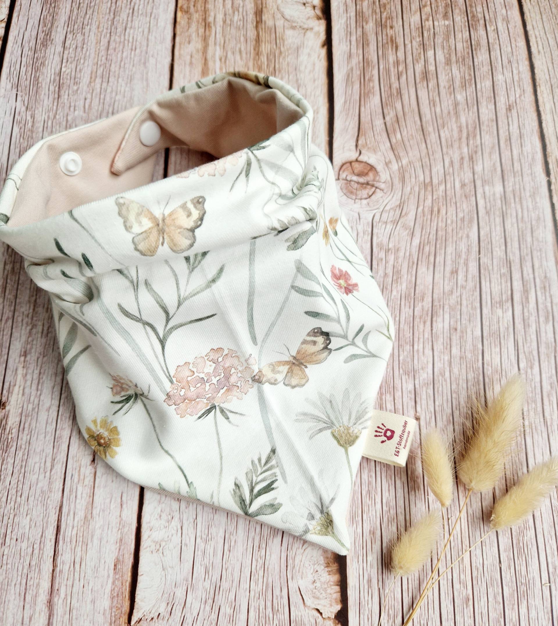 Halstuch Schal Dreieckstuch Schmetterlinge Blumen Beige 62 68 74 80 86 92 98 104 110 Handmade Baby Mädchen Halstuch Schal Dreieckstuch Schmetterlinge Blumen Beige 62 68 74 80 86 92 98 104 110 Handmade Baby Mädchen von Etsy - ETStoffzauber