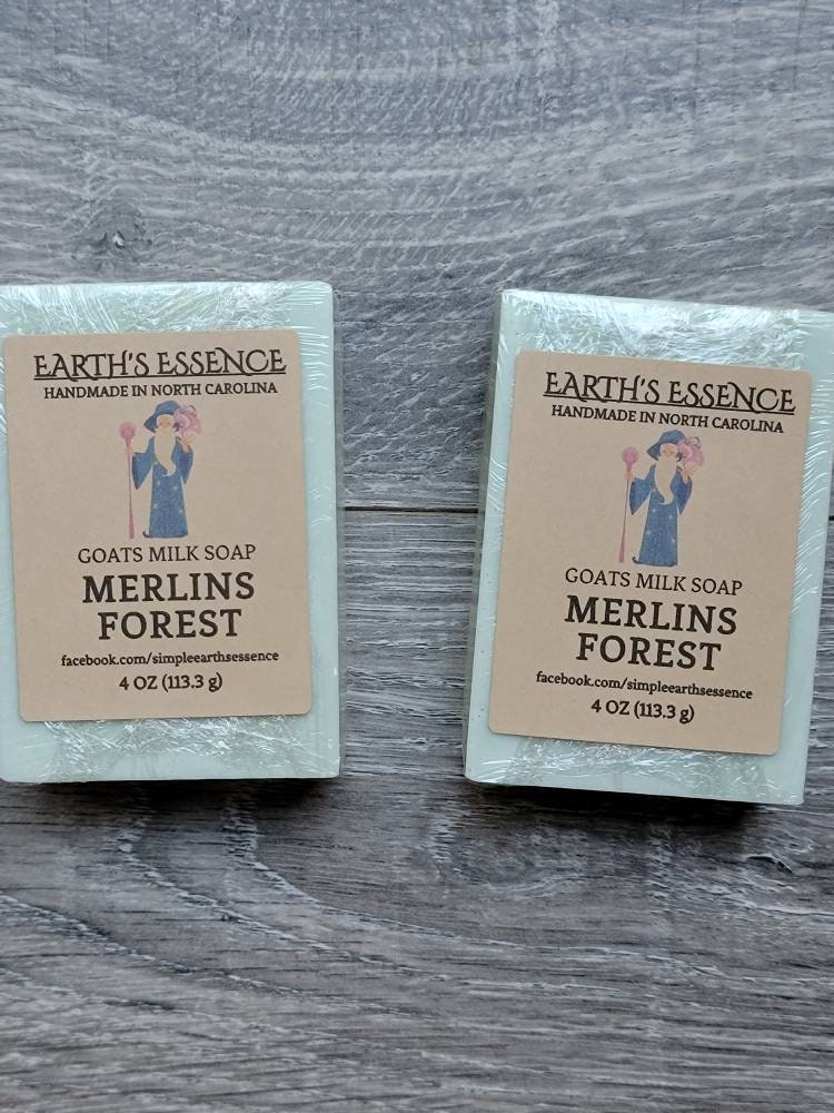 Merlins Forest 120 Ml Ziegenmilchseife, Handgemachte Naturseife, Herrenseife, Herrenduftseife von Etsy - EarthsEssenceNC