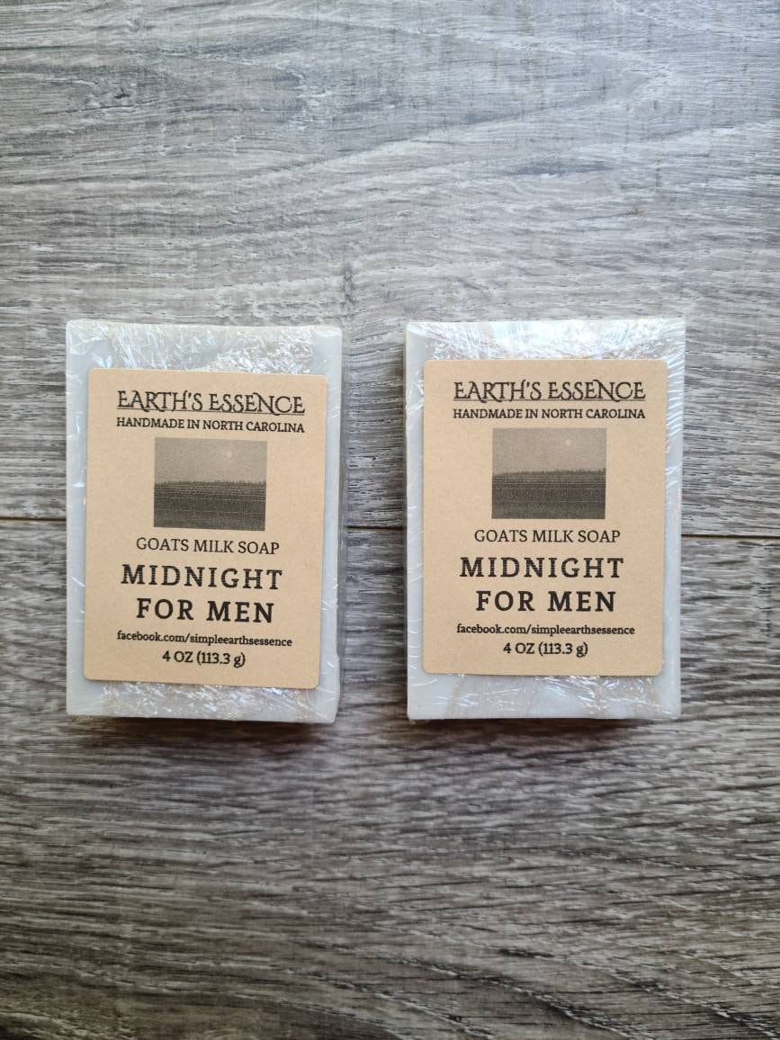 Mitternachtstyp 1, 5 Unzen Ziegenmilchseife, Handgemachte Naturseife, Herrenseife, Dupe Für Männer von Etsy - EarthsEssenceNC