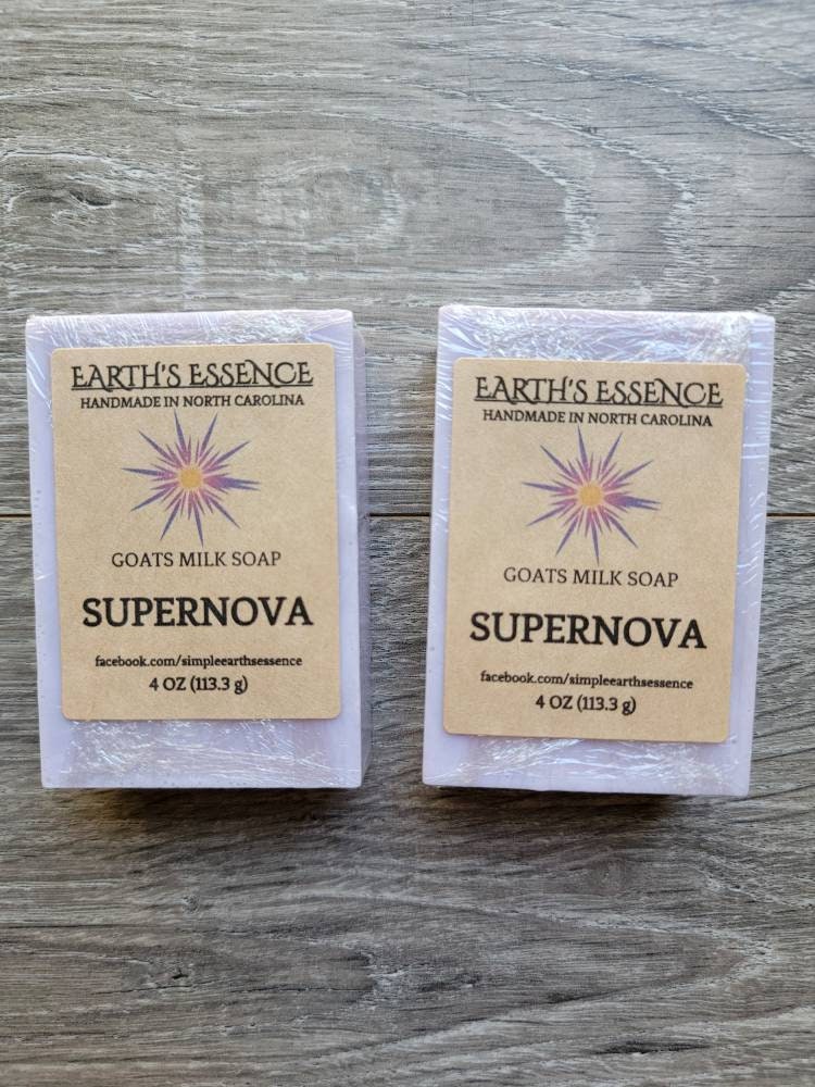 Supernova 120 Ml Ziegenmilchseife, Handgemachte Ziegenmilch, Naturseife, Frauenseife, Naturseife von Etsy - EarthsEssenceNC