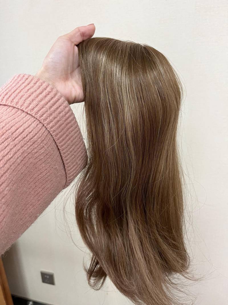 16 "Hellbraun Mono Top Jungfrau-Haar-Topper, 6x7" Remy-Haar-Toupet, Haar-Verlust-Hilfe Für Frauen von Etsy - Easontoppers