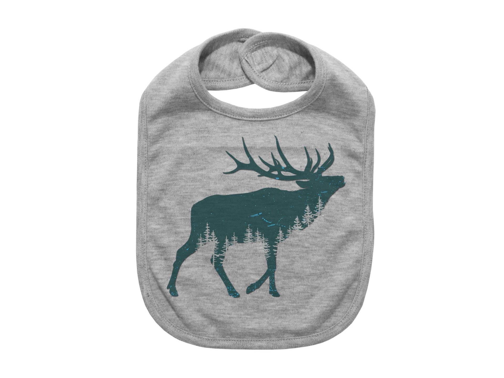 Elch Jagdblätzchen, Piney Elk, Mountain Baby Bib, Jagd-Bib, Stier Elch, Geschenk Für Baby, Super Weich, Sublimiertes Design, Jagdbaby, Wildtiere von Etsy - EbenezerFire