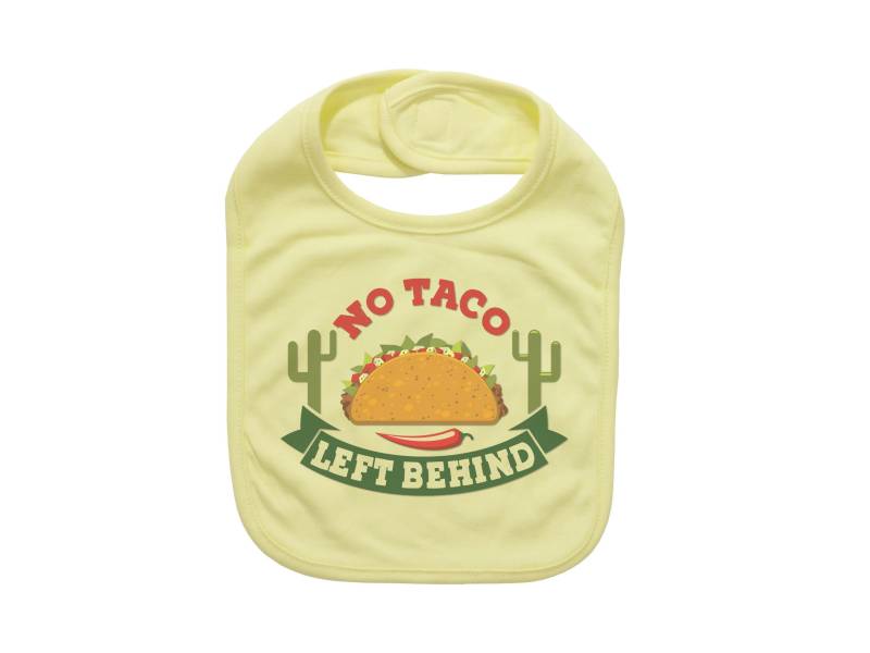 Taco Lätzchen, Kein Zurückgelassen, Baby Lustiger Taco, Sublimiertes Design, Baby, Geschenk Für Super Weiches Liebhaber, Lätzchen von Etsy - EbenezerFire