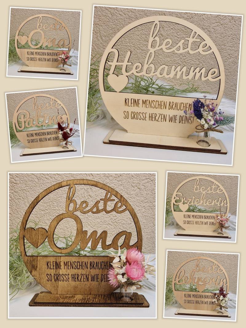 Holzständer Für Oma, Patin, Tante, Erzieherin, Hebamme, Schwester von Etsy - ElasGeschenke