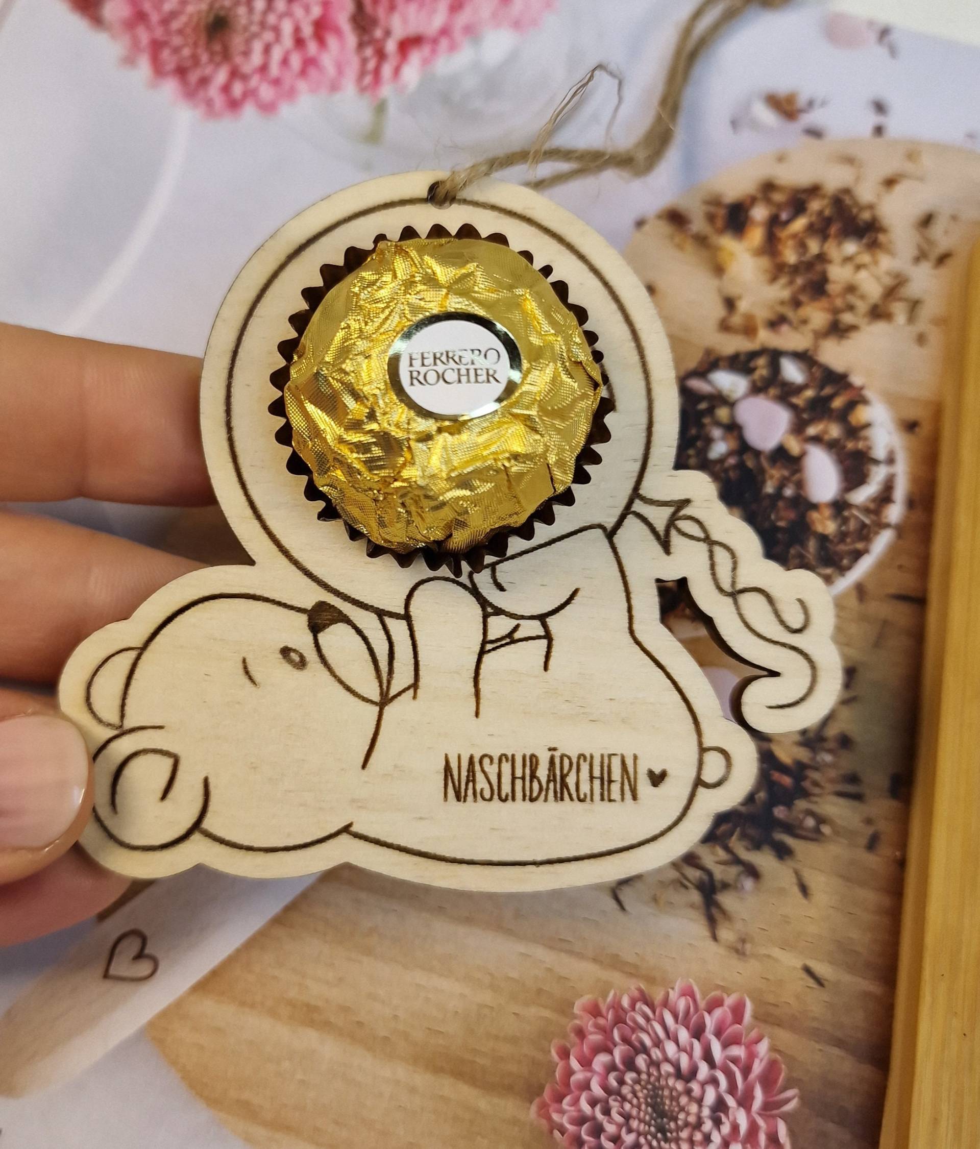 Süßes Giveaway Für Rocher Kugeln Mitbringsel Kleine Geschenke Bärchen Bär Naschbärchen von Etsy - ElasGeschenke