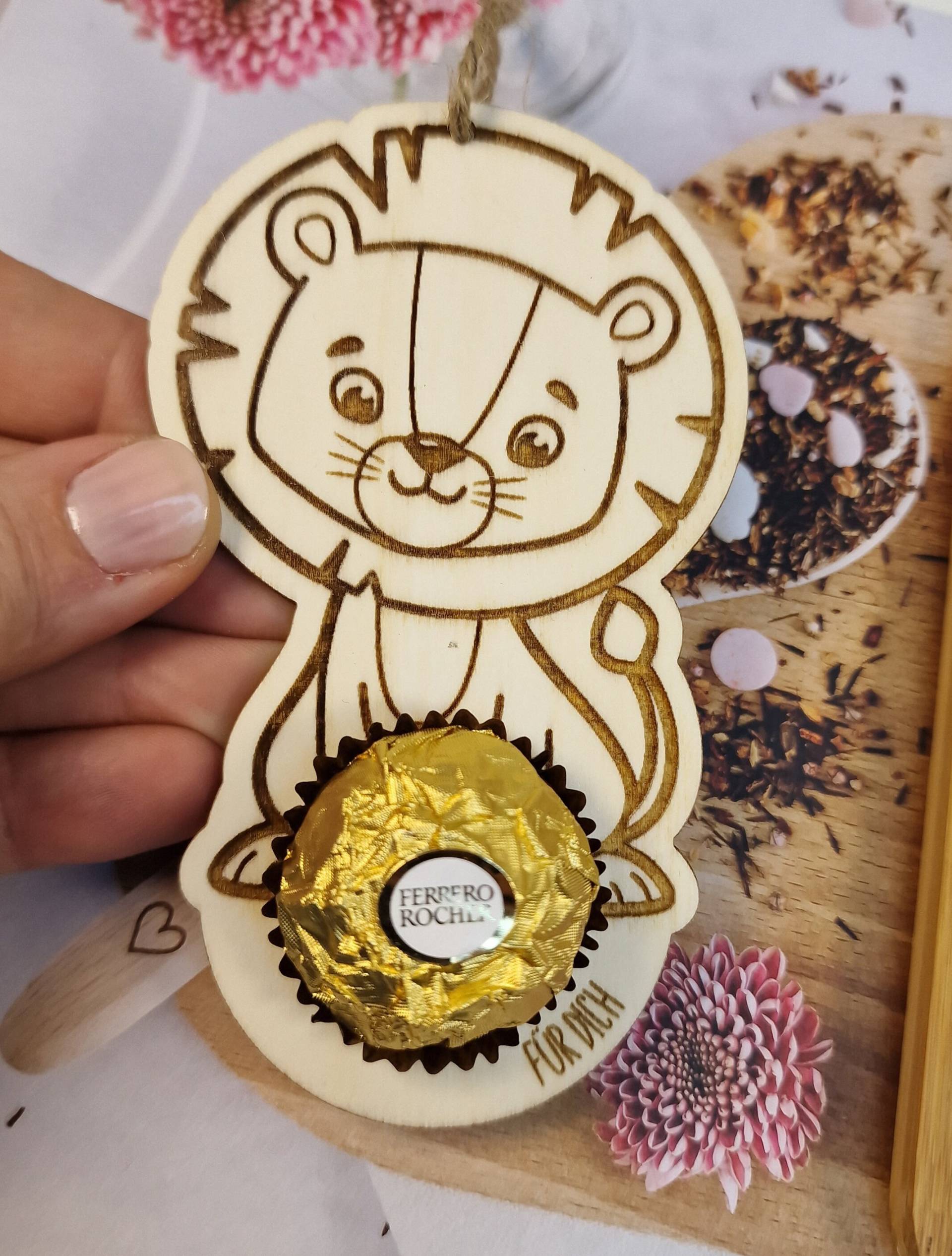 Süßes Giveaway Für Rocher Kugeln Mitbringsel Kleine Geschenke Löwe Lion Für Dich von Etsy - ElasGeschenke