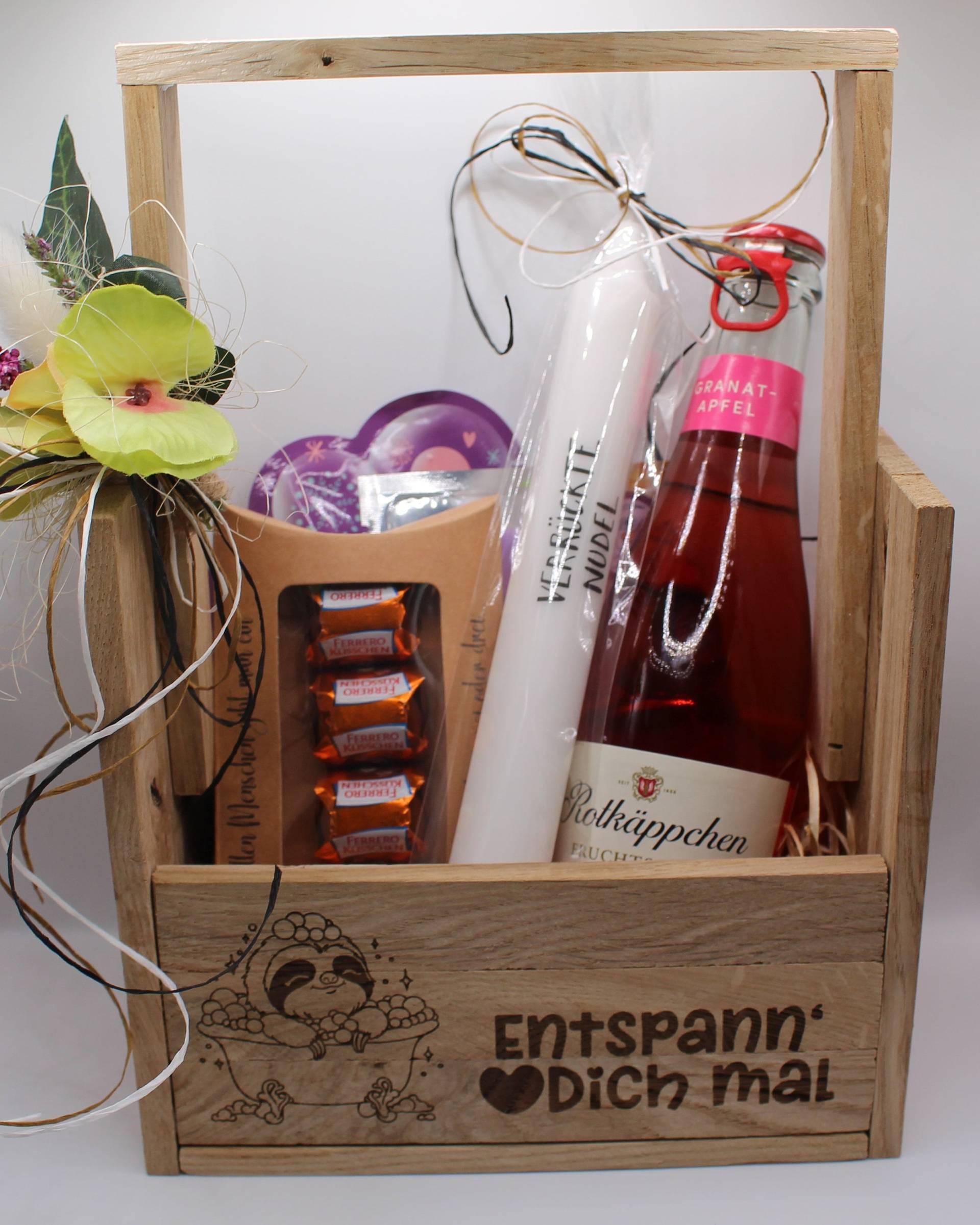 Kleines Wellnessgeschenkset Mit Gravur Entspann Dich Mal, Geschenkidee Für Die Freundin, Präsentkorb, Individuelles Geschenk, Muttertagsgeschenk von Etsy - ElianiShop