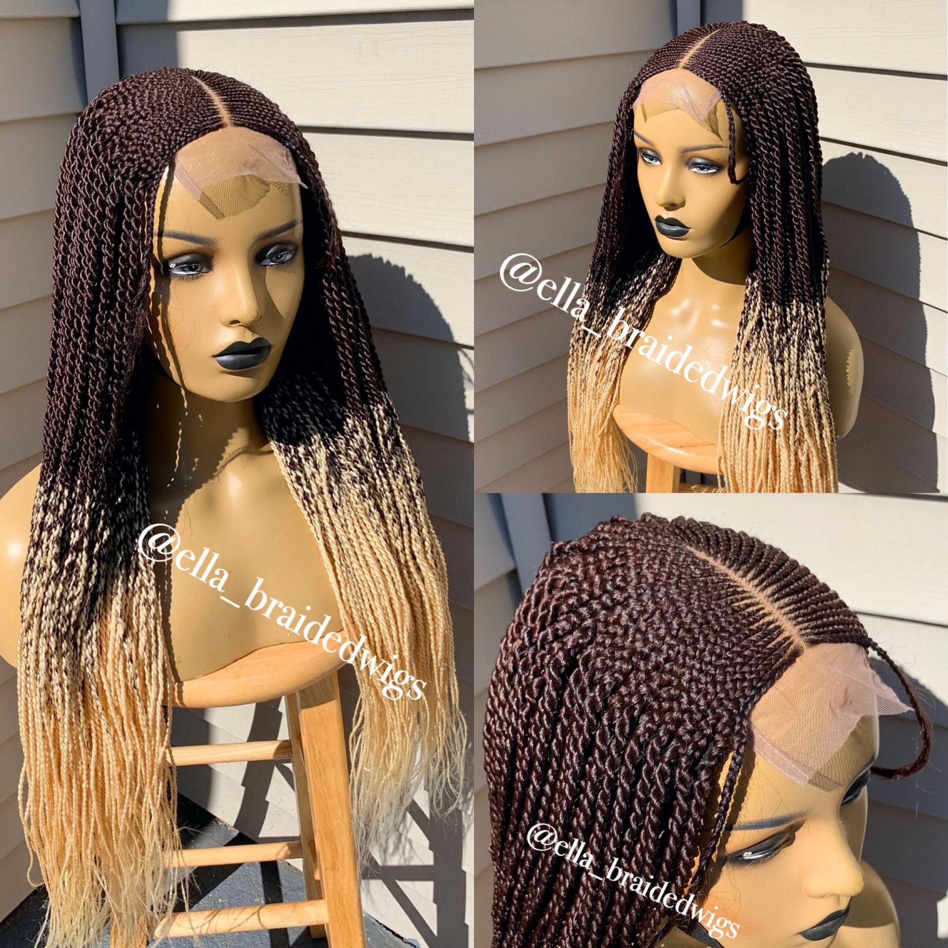 Twist-Conrow-Perücke Twist-Conrow-Perücke von Etsy - Ellasbraidedwigs