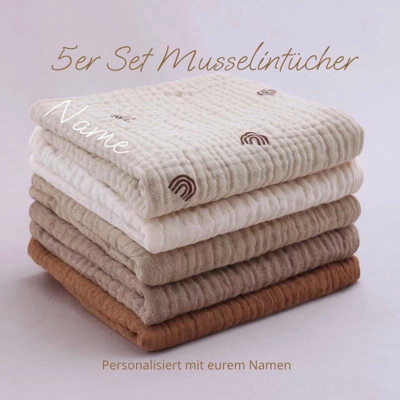 Musselintuch Baby, Waschlappen, Tuch Baby Personalisiert, Babygeschenke, Geschenk Geburt, Babyshower von Etsy - EmmaundAntonShop