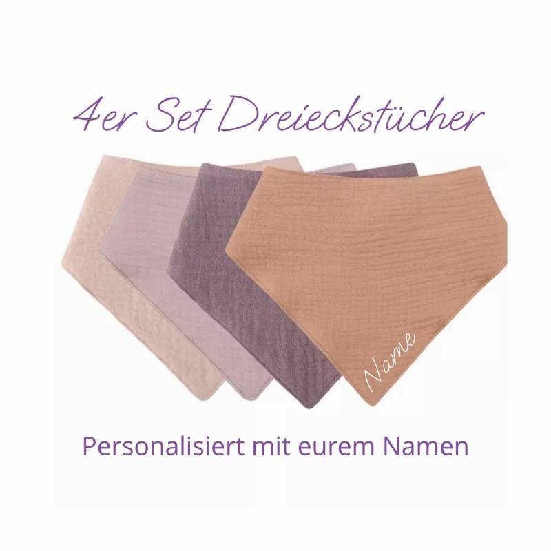 Personalisierte Dreieckstücher, Musselintuch Baby, Halstuch Dreieckstuch Babygeschenke, Baby Halstuch von Etsy - EmmaundAntonShop