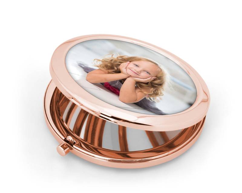 Foto Rosegold Handtasche Kompaktspiegel - Personalisiertes Bild/Geschenk von Etsy - EndlessPrintsUK