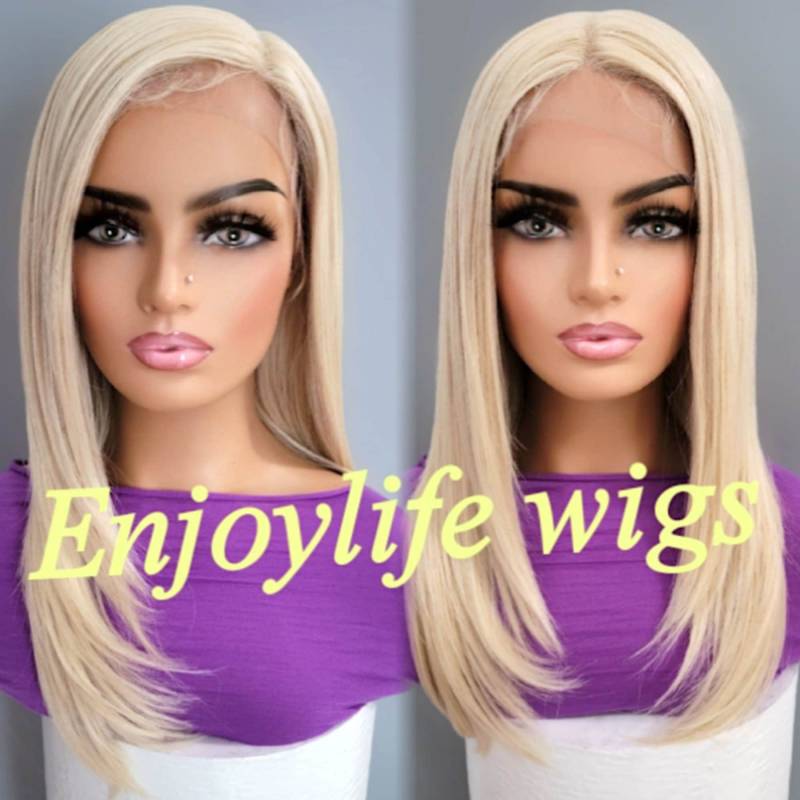 Blonde 613 Lagenschliff H.d Lace Front Gerade Perücke Mit Natürlich Wirkendem Schaltbarem Teil von Etsy - Enjoylifewigs