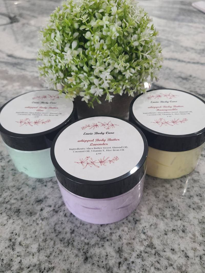 Körperbutter/Ganz Natürlich Seidig Glatte Haut Sheabutter Spendet Der Feuchtigkeit Fettet Nicht von Etsy - Enviebodycare