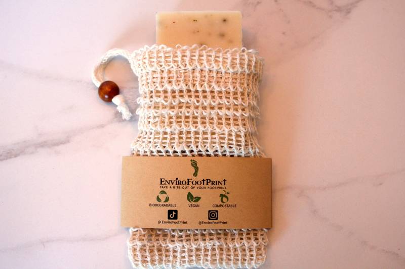 Luffa-Beutel/Seifensparbeutel Körperpeeling Peeling-Seifenbeutel Seifensack Zero Waste + 100 % Kompostierbare Verpackung von Etsy - EnviroFootPrint