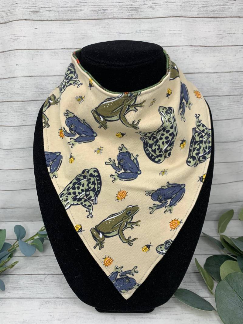 Wasserdichte Bandana Lätzchen Big Kid Boy Teen Erwachsene Sabbern Dignity Schal Sommer Laubfrosch Dschungel Frösche Reversible Besondere von Etsy - EspeciallyUniqueInc