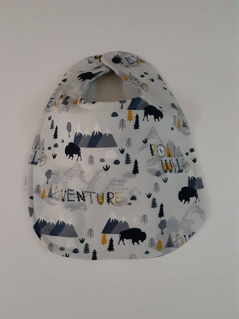 Babylätzchen, Mountain Wilderness Bib, Dribble Handarbeit, Drool von Etsy - Essiedesigns