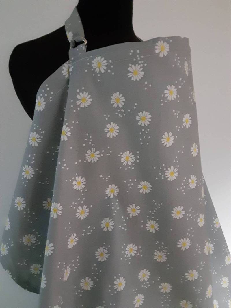 Stillabdeckung, Stillen, Füttern Cover Up, Grey Daisy Stillabdeckung von Etsy - Essiedesigns