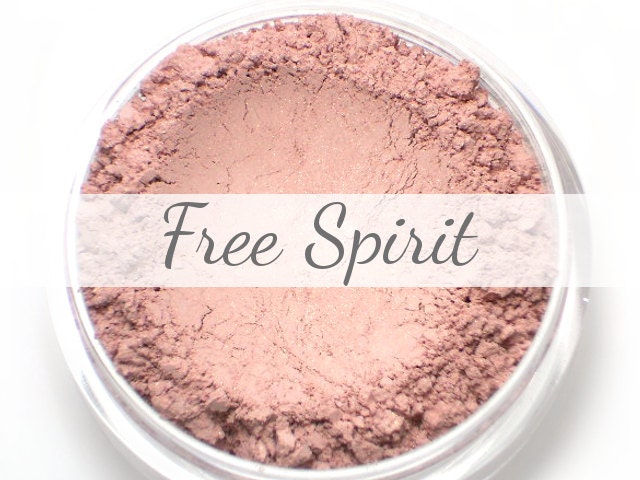 Mineral Erröten Probe - "Free Spirit" | Weiche Baby Rosa Wange Farbe Mit Schimmer Vegan von Etsy - Etherealle